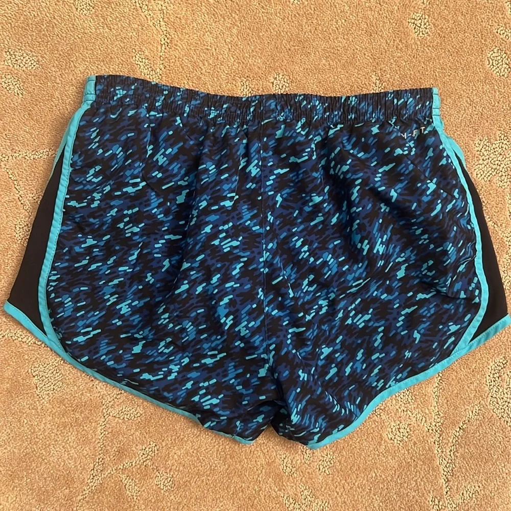 Nike Dri-Fit Blue Lined Running Shorts, XS